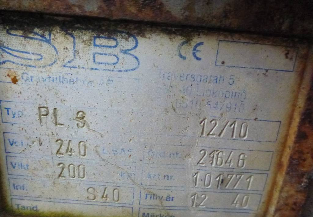 Kašika za Građevinska mašina Skoda S40/B10 infästning: slika 4