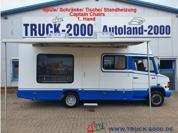 Mercedes-Benz Vario 510 Wohnmobil + Büro mit Scheckheft 1.Hand - dostavno vozilo sa zatvorenim sandukom