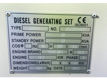 Beinei 4M18 - 22 kVA Generator - DPX-20900  - Set generatora: slika 4