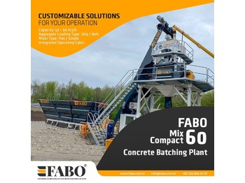 Novu Fabrika betona FABO FABOMIX COMPACT-60 CONCRETE  PLANT | NEW PROJECT: slika 1