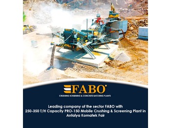 Novu Rudarska mašina FABO MOBILE CRUSHING PLANT: slika 1