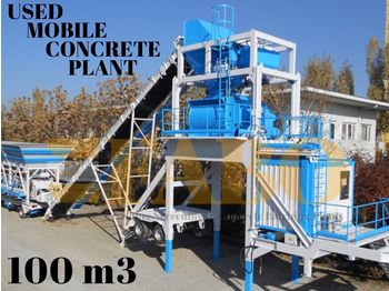 FABO USED MOBILE CONCRETE BATCHING PLANT 100 m3/h - Fabrika betona