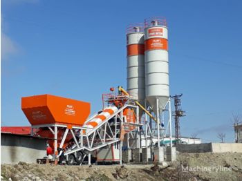 Plusmix 100 m³/hour Mobile Concrete Batching Plant - BETONYY ZAVOD - CEN - Fabrika betona