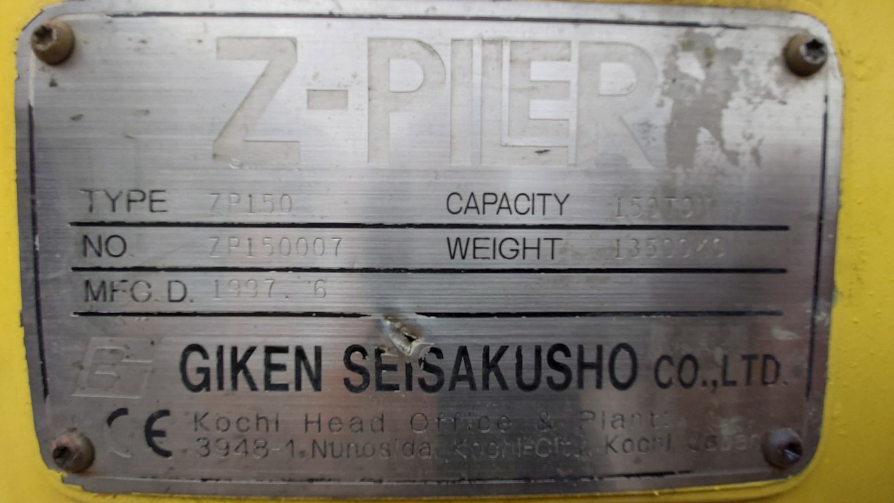 Malj za nabijanje GIKEN ZP-150 Z-Piler hydro-press pile driver silent piler machine no kowan still worker hydropress: slika 12