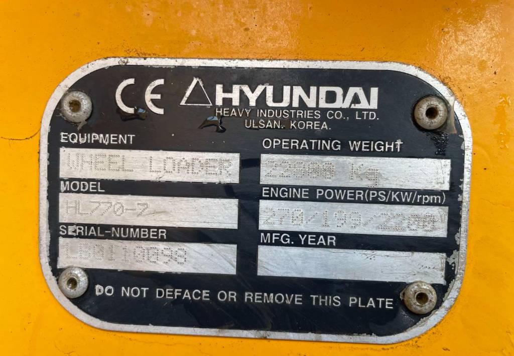 Utovarivač točkaš Hyundai HL770-7: slika 11
