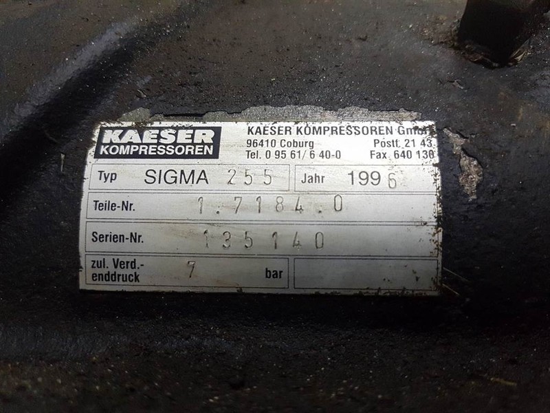 Kompresor za vazduh Kaeser Kompressoren Sigma255-1.7184.0-Compressor/Kompress: slika 8