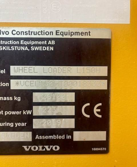 Utovarivač točkaš Volvo L150H: slika 11