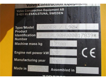 Utovarivač točkaš Volvo L 90 H Årg 9.2021, CDC, BSS, DK-Maskine med fuld V: slika 2