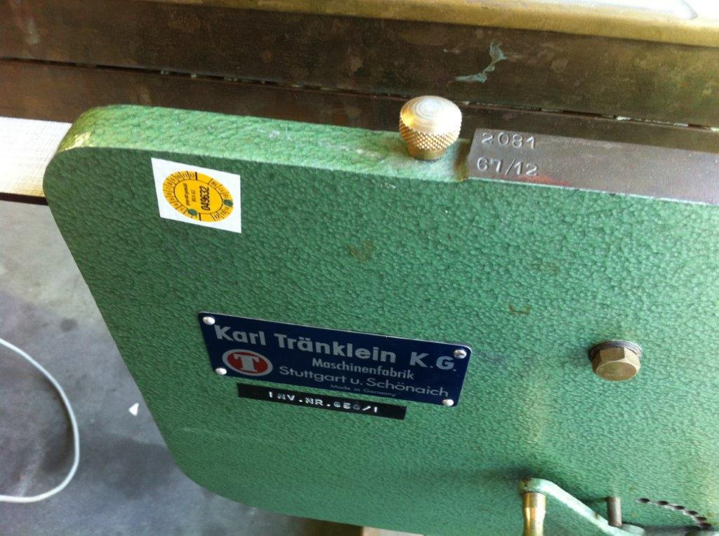 Štamparska mašina Anleimmaschine heiß-kalt Karl Tränklein: slika 4
