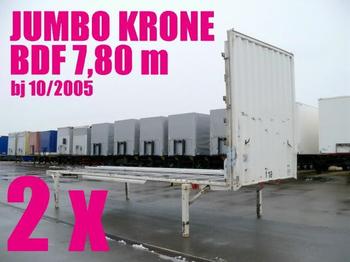 Krone WECHSELBRÜCKE PLATEAU JUMBO 7,80 2 x - Izmenjivi sanduk/ Kontejner