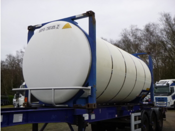 Tank kontejner, Poluprikolica za prevoz hrane Van Hool Food (beer) tank container inox 25.2 m3 / 1 comp / 20 ft: slika 1