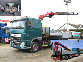 Kamion za prevoz kontejnera/ Kamion sa promenjivim sandukom, Kamion sa dizalicom DAF XF 440 6x2 Wechselfahrgestell Funk+Winde: slika 1