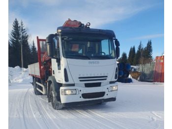 Kamion sa tovarnim sandukom, Kamion sa dizalicom IVECO Eurocargo 180E28 Flatbed + crane Fassi F235AXP.26 + RC: slika 2