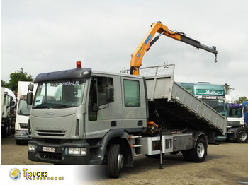 Istovarivač, Kamion sa dizalicom Iveco Eurocargo 120E18 + Manual + EFFER Crane + Kipper: slika 1