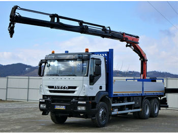 Kamion sa tovarnim sandukom, Kamion sa dizalicom Iveco TRAKKER 360 Pritsche 6,70m+ Kran/FUNKTopzustand!: slika 1