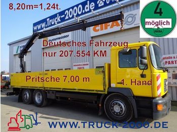Kamion sa tovarnim sandukom MAN 25.264 Hiab Kran 8,20m=1,24t.*1.Hand*4Sitzer*7m: slika 1
