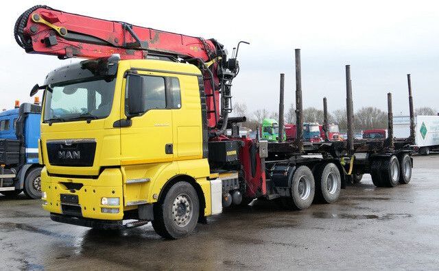 Šticar, Kamion sa dizalicom MAN 26.540 TGX 6x4, Kombizug, Huttner LNZK 20: slika 3