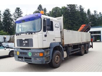 Kamion sa tovarnim sandukom, Kamion sa dizalicom MAN 33.464 Baustoff mit Palfinger PK 27000D mit Funk: slika 1