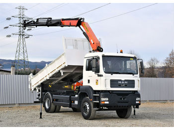 Istovarivač, Kamion sa dizalicom MAN TGA 18.310 KIPPER 5,20m* BORDMATIC + PK 15500: slika 1