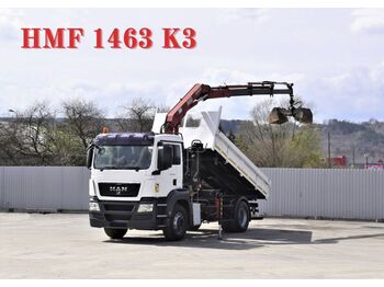 Kamion sa dizalicom, Istovarivač MAN TGS 18.360 KIPPER 4,50m + BORDMATIC /HMF 1463 K3: slika 1