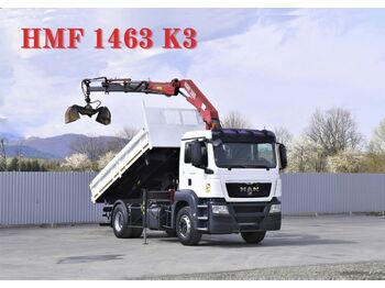 Istovarivač, Kamion sa dizalicom MAN TGS 18.360 KIPPER 4,50m + BORDMATIC /HMF 1463 K3: slika 1