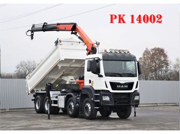 Istovarivač, Kamion sa dizalicom MAN TGS 35.480 * KIPPER 5,20m+ PK 14002/FUNK* 8x4: slika 1