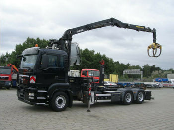 Kamion sa hidrauličnom kukom, Kamion sa dizalicom MAN TG-S 26.400 6x4 Abrollkipper mit Kran Hydr. Kabi: slika 1