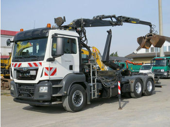 Kamion sa hidrauličnom kukom, Kamion sa dizalicom MAN TG-S 33.480 6x4 BL Abrollkipper mit Kran: slika 1