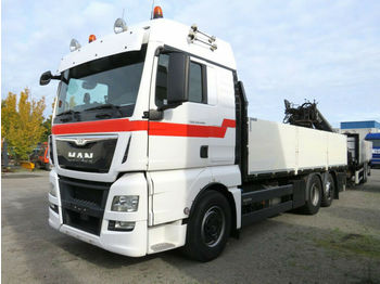 Kamion sa tovarnim sandukom MAN TG-X 26.480 6x2-2 LL Pritsche Heckkran Lift/Lenk: slika 1