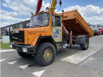 Istovarivač, Kamion sa dizalicom Magirus Deutz 170 D 15 4X4 + ATLAS AK1402B CRANE + TIPPER - MA: slika 1