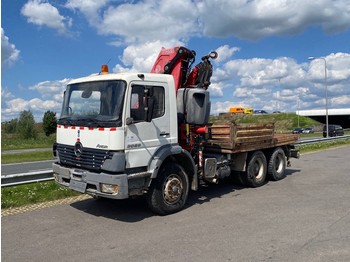 Kamion sa tovarnim sandukom, Kamion sa dizalicom Mercedes-Benz AXOR 3028 platform with crane FASSI F290: slika 1