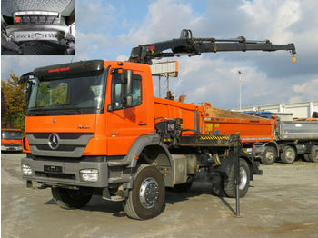 Istovarivač, Kamion sa dizalicom Mercedes-Benz Axor 1829 AK 4x4 2-Achs Allradkipper Kran Funk+G: slika 1