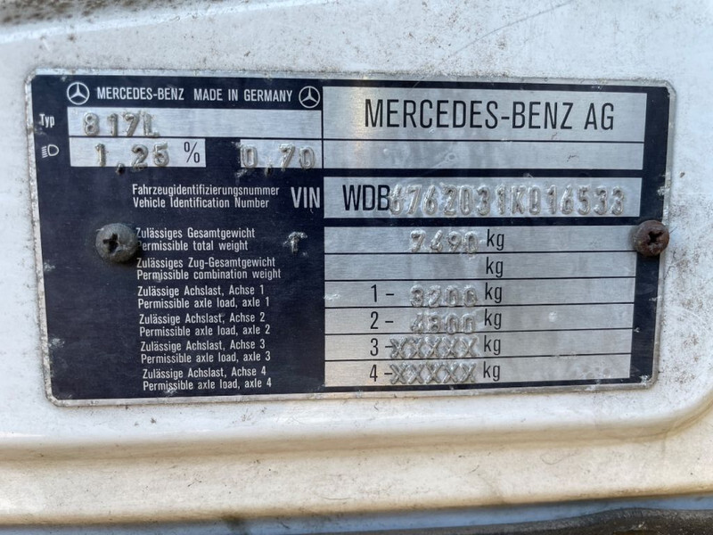 Kamion za prevoz automobila Mercedes-Benz Ecoliner 817 tijhof oprijwagen 1993: slika 17