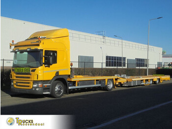 Kamion za prevoz automobila Scania P320 + Euro 5 + Combi + PTO + Machine/truck transporter + Liftable plates: slika 1
