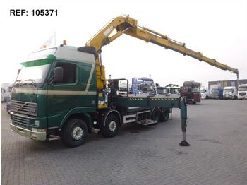 Kamion sa tovarnim sandukom Volvo FH12.460  8X4 MANUAL GLOBETROTTER HIAB 055 EURO: slika 1