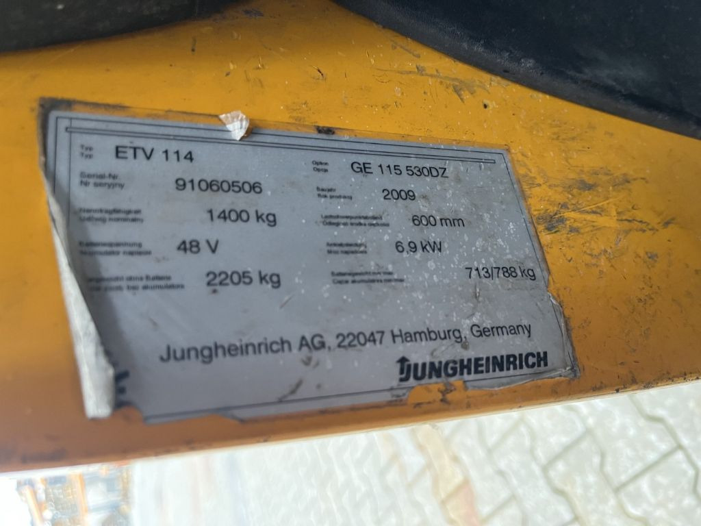 Regalni viljuškar Jungheinrich ETV114: slika 4