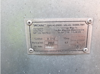 Oprema za posle žetve Michał H514, 5100 kg: slika 1