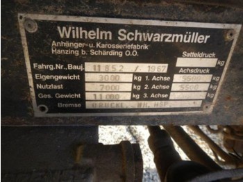 Schwarzmüller 2-Achsanhänger 2350x6000 Privatverkauf - Prikolica za poljoprivredu