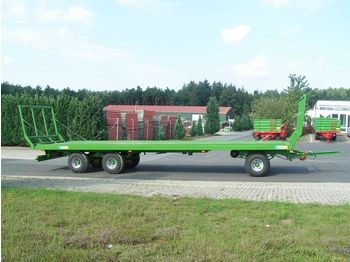 Novu Platformska prikolica za farmu Pronar Ballenwagen TO 26 M, 18 t., Druckluft, 3-achser: slika 1