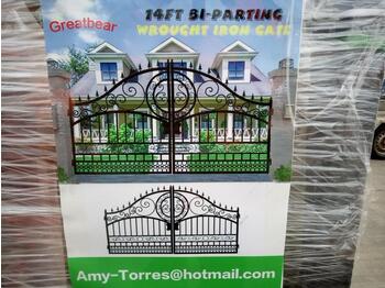 Baštenska oprema Unused 2021 Greatbear 14' Bi-Parting Wrought Iron Gate (1 Pair): slika 1