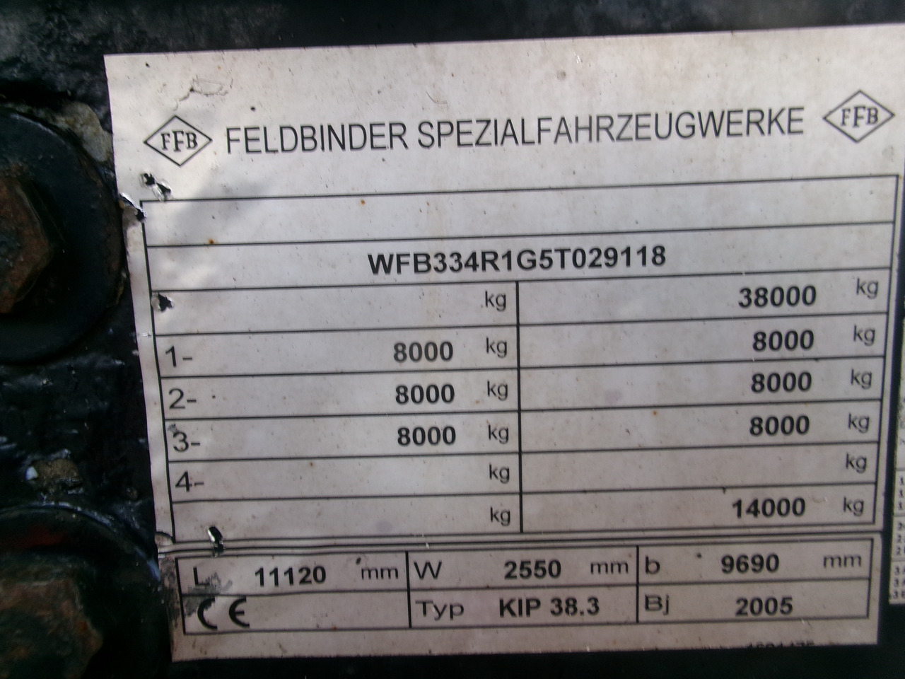Lizing Feldbinder Powder tank alu 38 m3 (tipping) Feldbinder Powder tank alu 38 m3 (tipping): slika 29