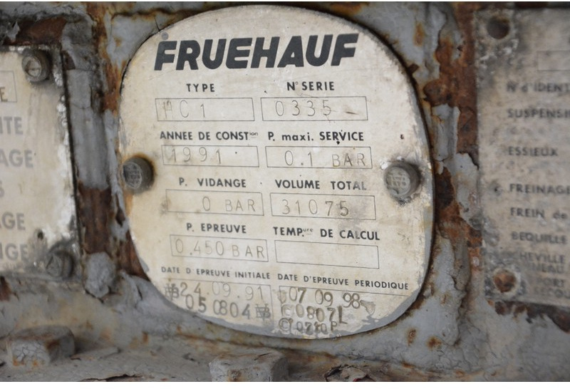 Poluprikolica cisterna Fruehauf Bitumen tank trailer: slika 7