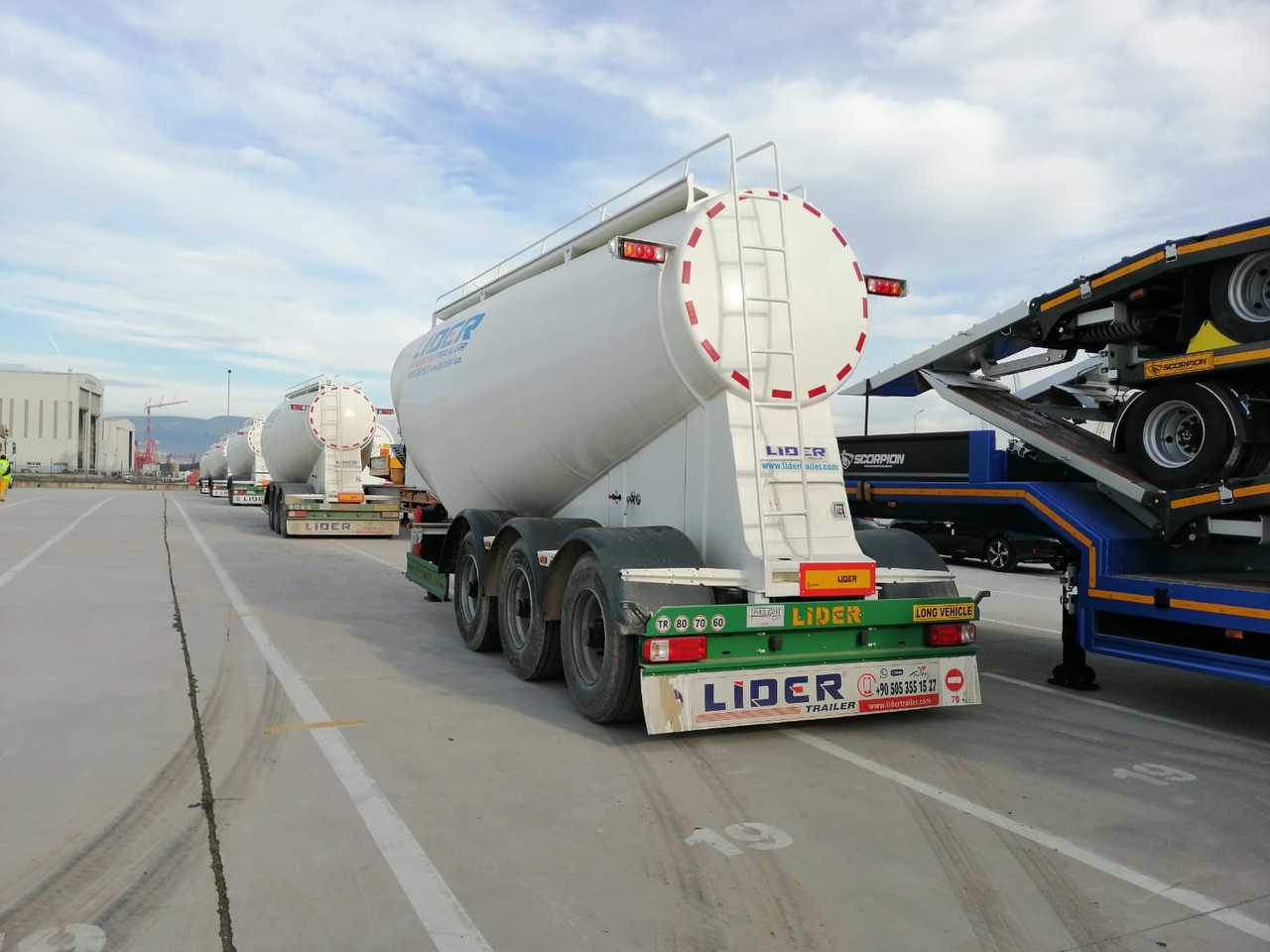 Novu Poluprikolica cisterna za prevoz cementa LIDER 2024 MODEL NEW CEMENT TANKER: slika 19