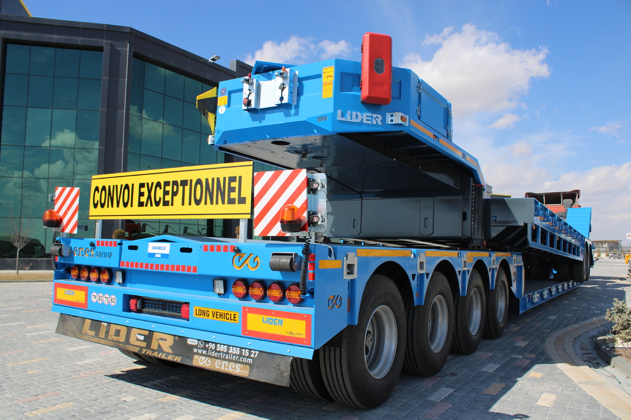 Novu Niska poluprikolica za prevoz za prevoz teških mašina LIDER 2024 READY IN STOCK UNUSED FRONT LOADING: slika 13