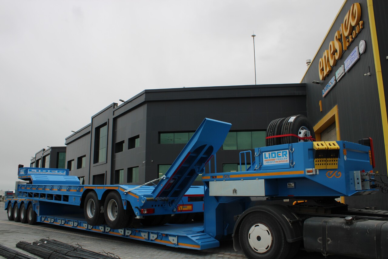 Novu Niska poluprikolica za prevoz za prevoz teških mašina LIDER 2024 READY IN STOCK UNUSED FRONT LOADING: slika 20