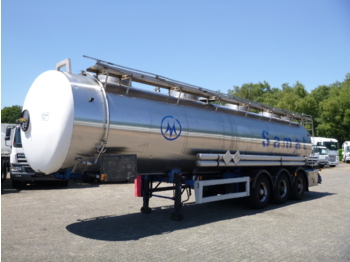 Poluprikolica cisterna za prevoz hemikalija Magyar Chemical tank inox 30 m3 / 1 comp + pump: slika 1