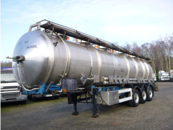 Poluprikolica cisterna za prevoz hemikalija Magyar Chemical tank inox 33.9 m3 / 5 comp: slika 1