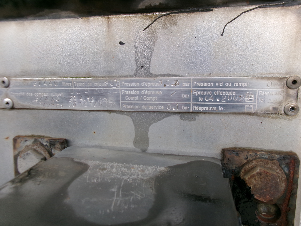 Poluprikolica cisterna za prevoz hemikalija Magyar Chemical tank inox 37.4 m3 / 1 comp / ADR 30/11/2023: slika 18