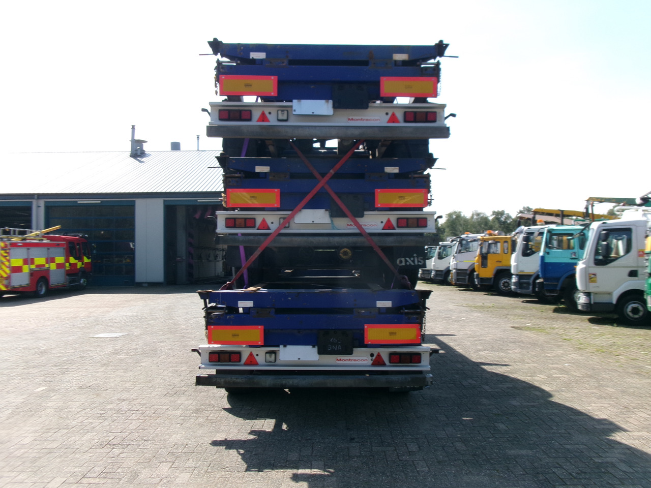 Poluprikolica za prevoz kontejnera/ Poluprikolica sa promenjivim sandukom Montracon Stack - 3 x container chassis 20-30-40-45 ft: slika 5