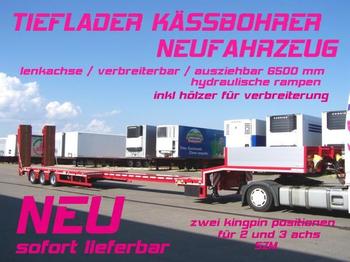 Kässbohrer LB3E / verbreiterbar /lenkachse / 6,5 m AZB - Niska poluprikolica za prevoz
